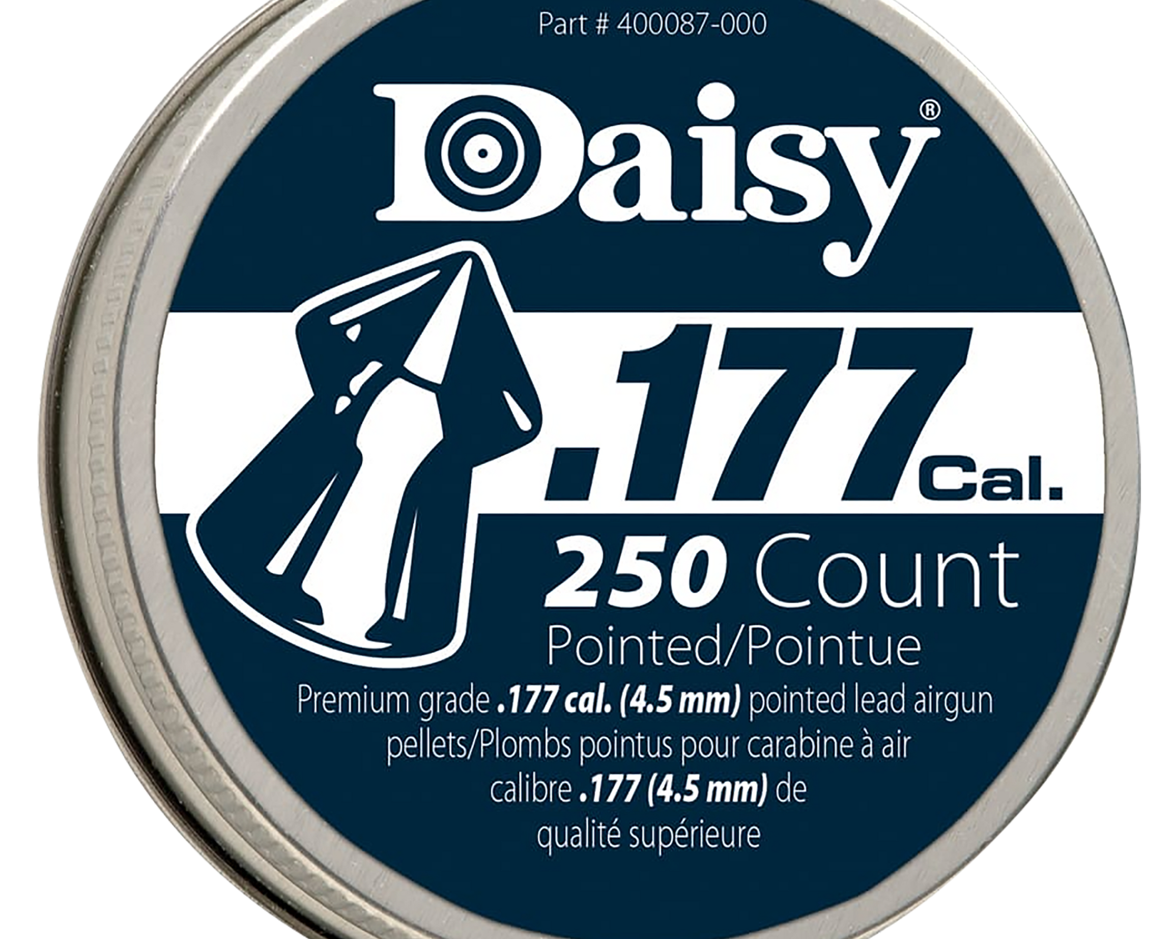 Daisy PrecisionMax Premium 177 Lead Pointed Field Pellet 250/Tin