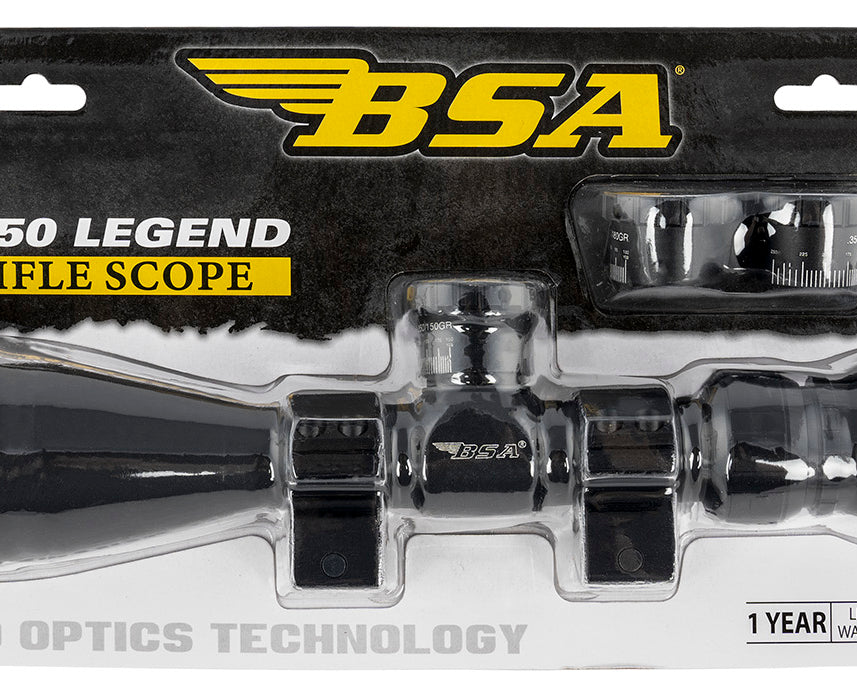 BSA Sweet 350 Legend Black Matte 3-9x40mm Rifle Scope