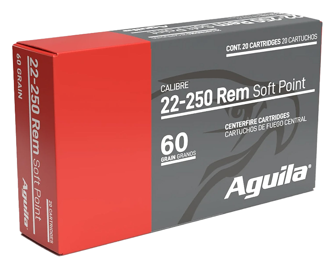 Aguila 22-250Rem 60gr Centerfire Rifle Rounds