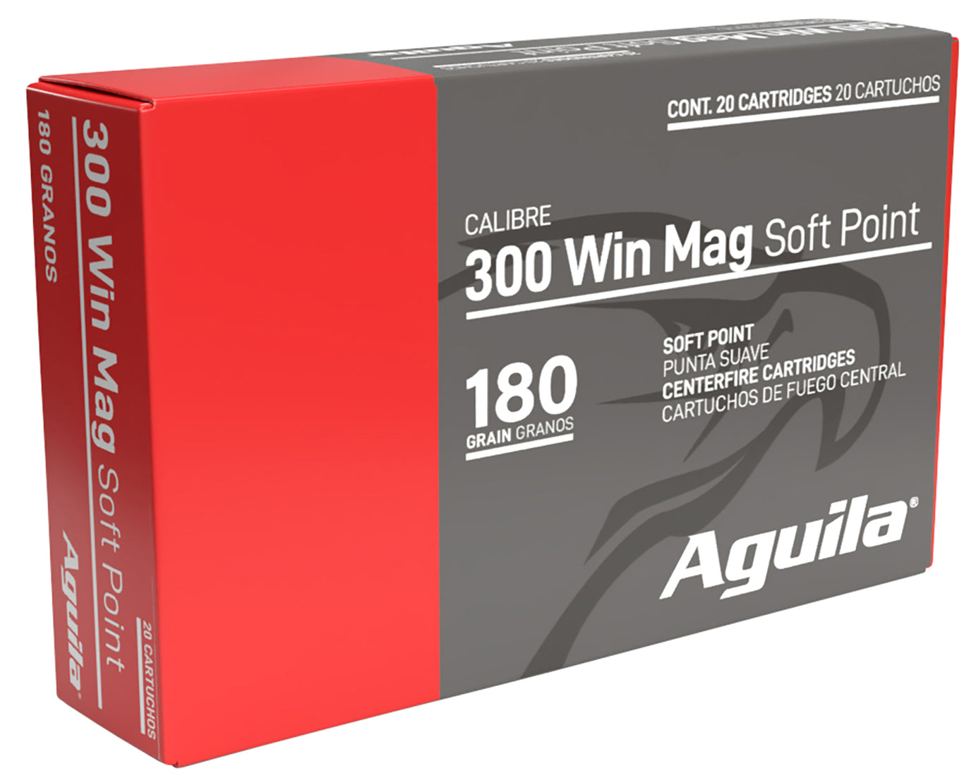 Aguila 300Win Mag 180gr InterLock Boat Tail Soft Point Rounds