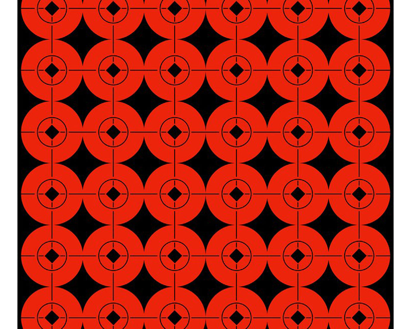 Birchwood Casey Self-Adhesive Paper Black/Orange 1" Bullseye Target Spots