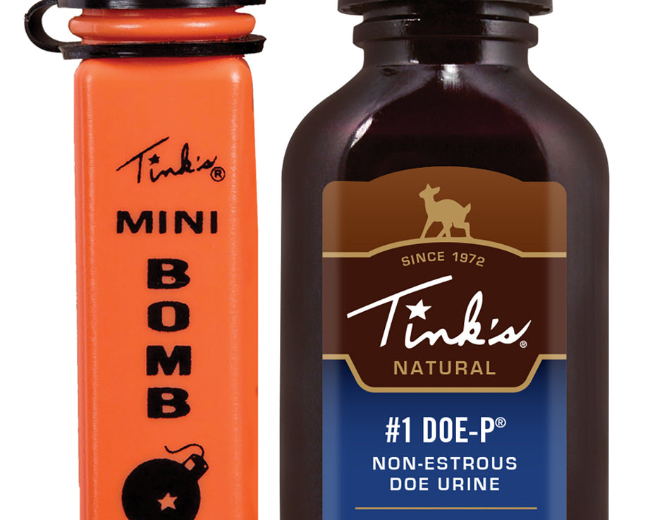 Tinks #1 Doe-P w/Mini Bomb Deer Attractant Doe Urine Scent 1oz Bottle