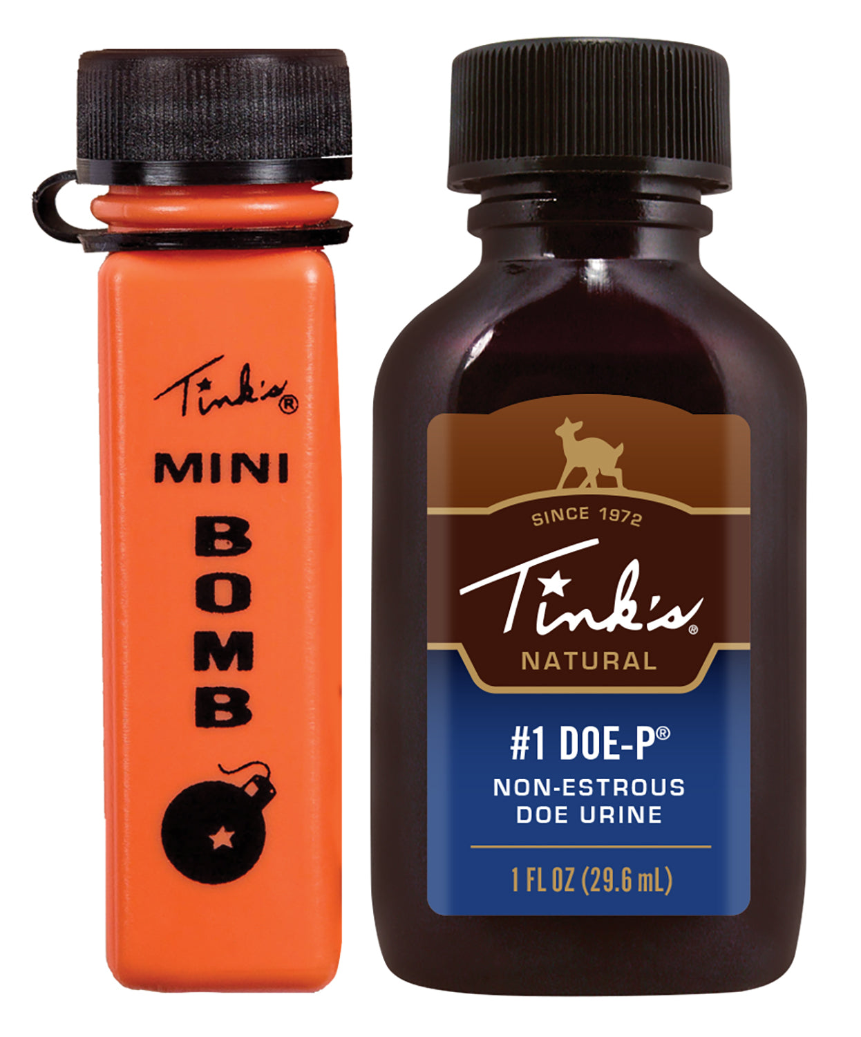 Tinks #1 Doe-P w/Mini Bomb Deer Attractant Doe Urine Scent 1oz Bottle