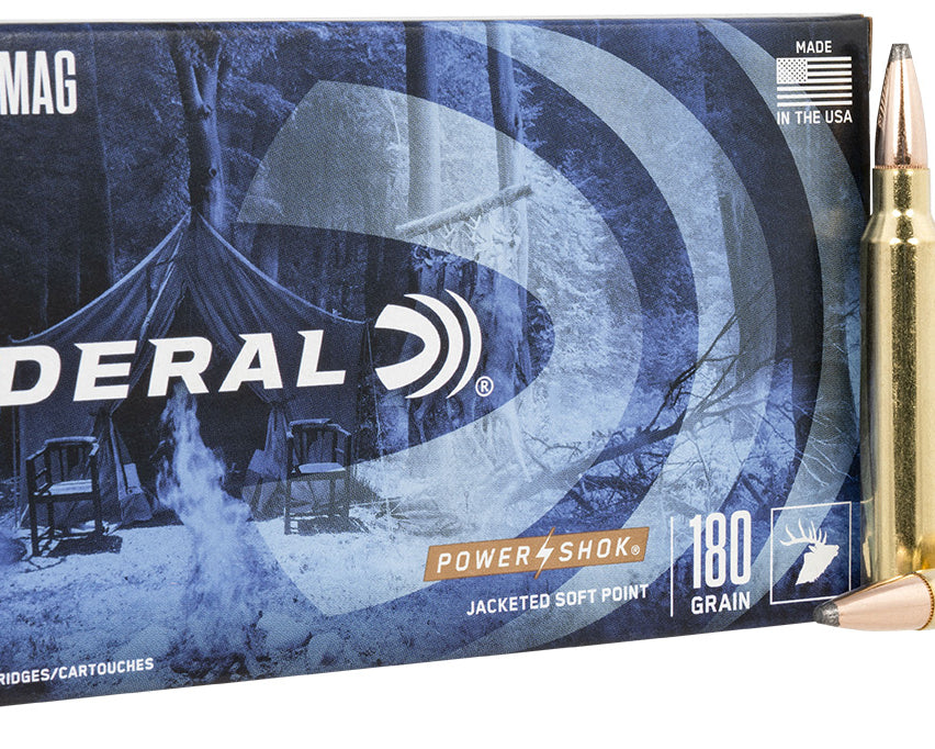 Federal Power-Shok 300WinMag 180gr Jacketed Soft Point Rounds