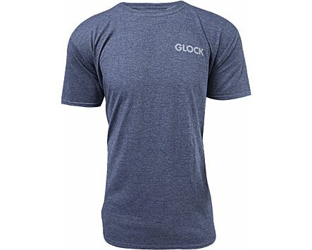 GLOCK HEATHERED NAVY PISTOL FLAG T-SHIRT