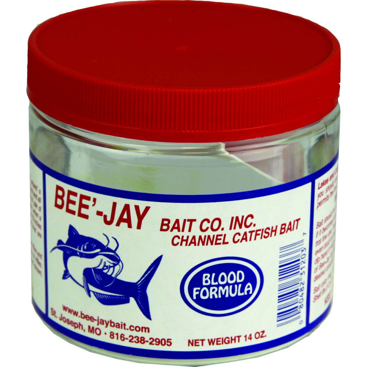 BeeJays Catfish Dough Bait Blood 14oz - POS - The Sportsman's Exchange