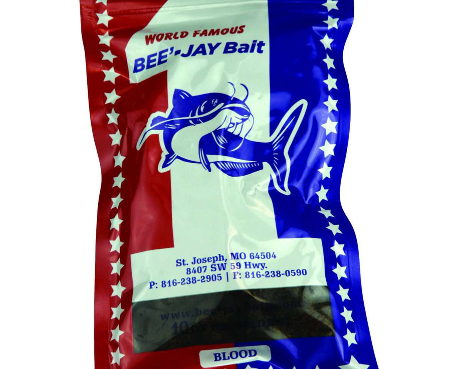 BeeJays Catfish Premade Ball Blood 10oz - POS - The Sportsman's Exchange