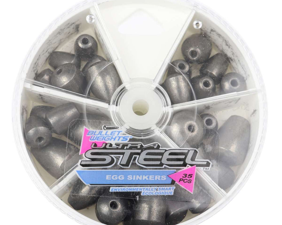 Bullet Weight Ultra Steel Sk Egg Sinker Assorted 35pc