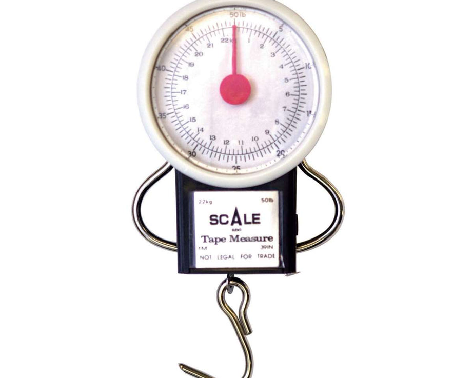 Eagle Claw Dial Scale w/Tape Measure 50 Lb S - The Sportsman's Exchange