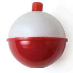 Eagle Claw Snap-On Round Floats Red/White 1.5'' 2pk S - The Sportsman's Exchange