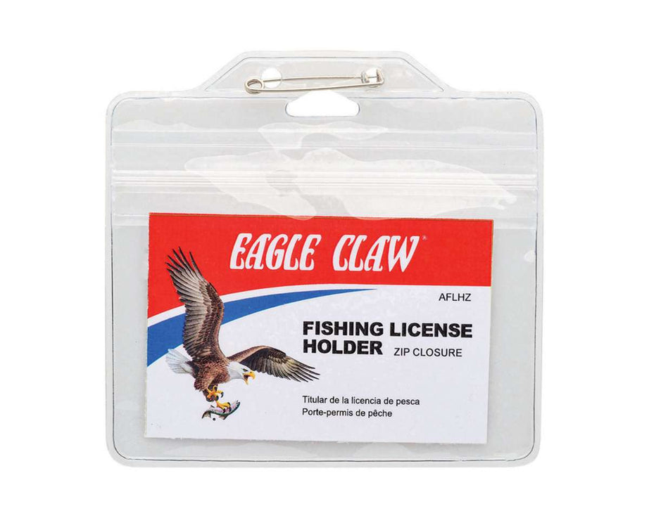 Eagle Claw Fishing License Holder w/Zip Closure