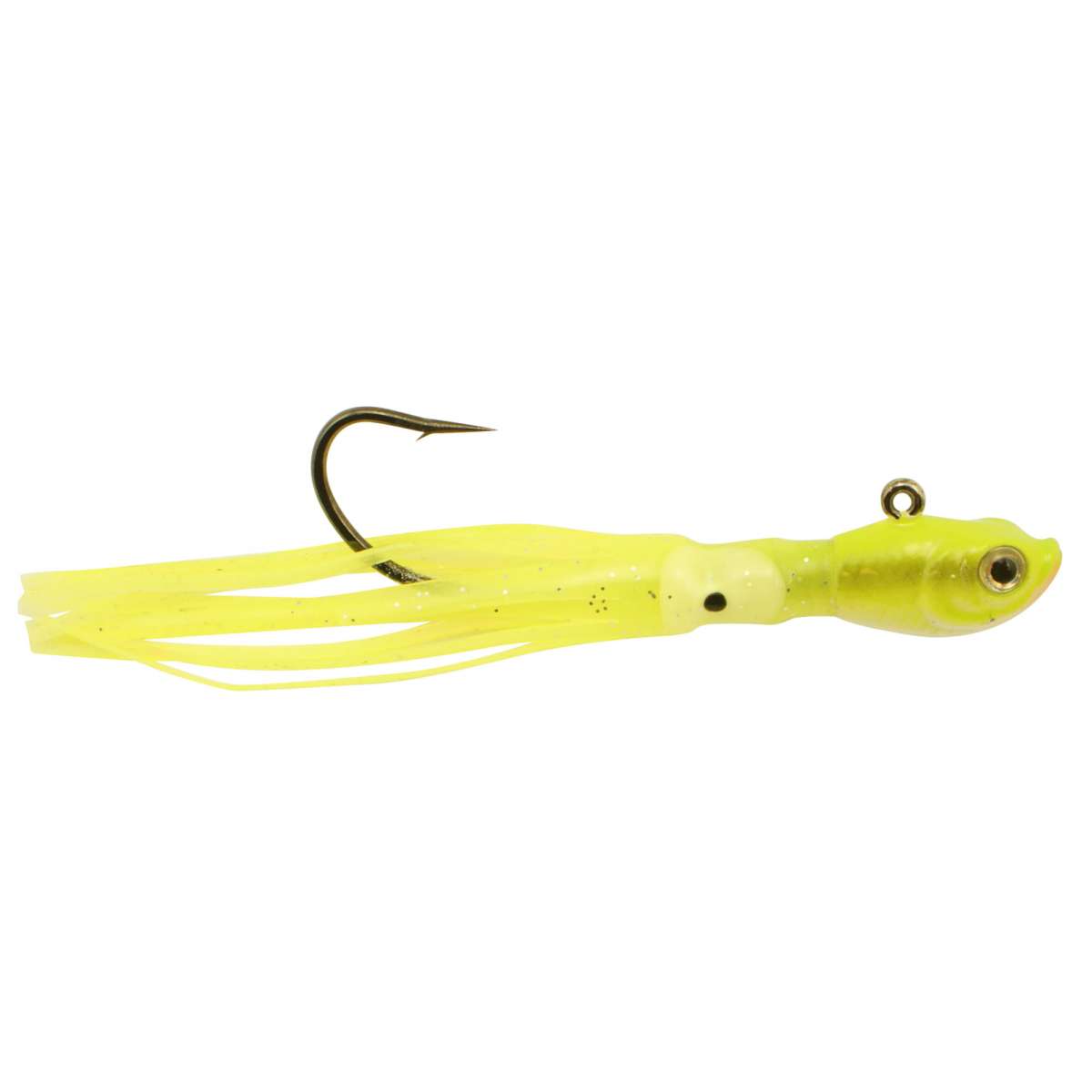 Spro SW Squidtail Jig 3/8oz Crazy Chartreuse - The Sportsman's Exchange