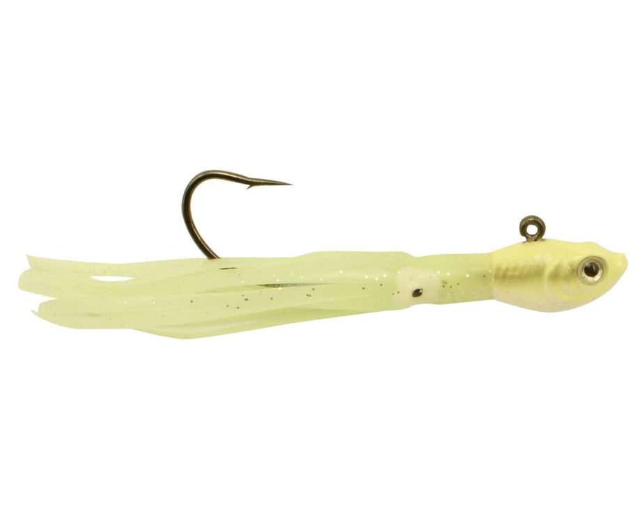 Spro SW Squidtail Jig 1/4oz Glow S - The Sportsman's Exchange