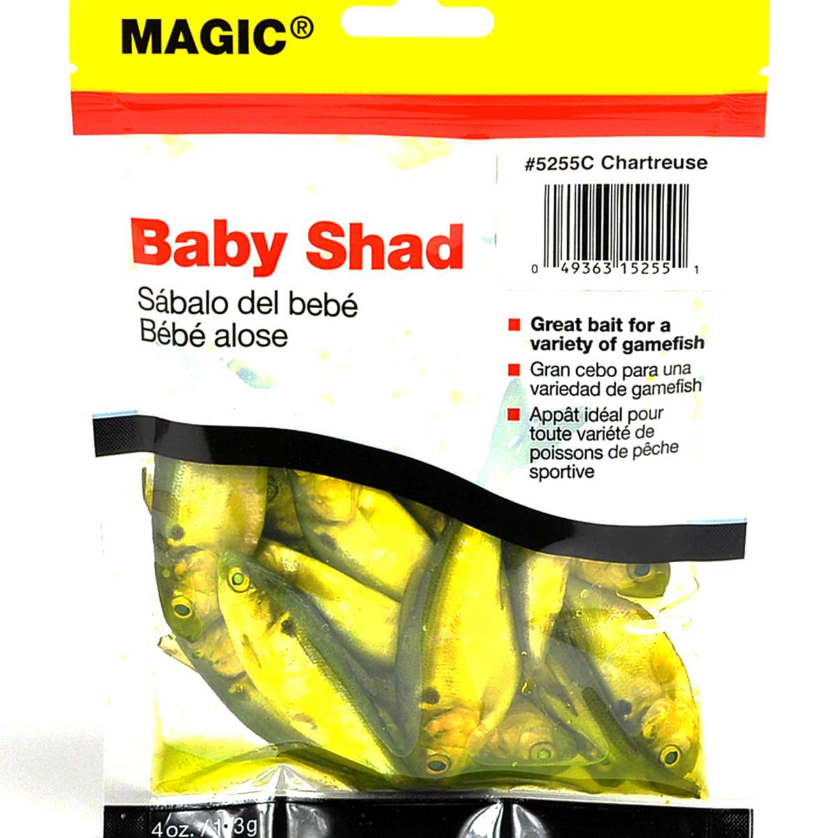 Magic Preserved Shad 4oz Chartreuse - POS - The Sportsman's Exchange