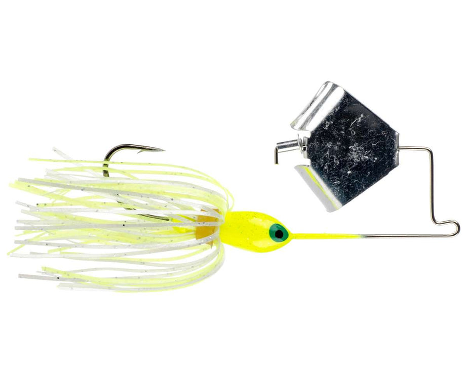 Strike King Mini Pro-Buzz 1/8oz Chartreuse/White S - The Sportsman's Exchange