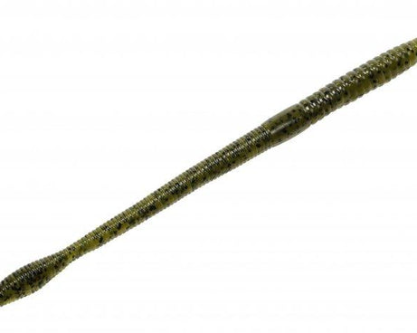 Strike King Finesse Worm 7'' Green Pumpkin 10pk S - The Sportsman's Exchange