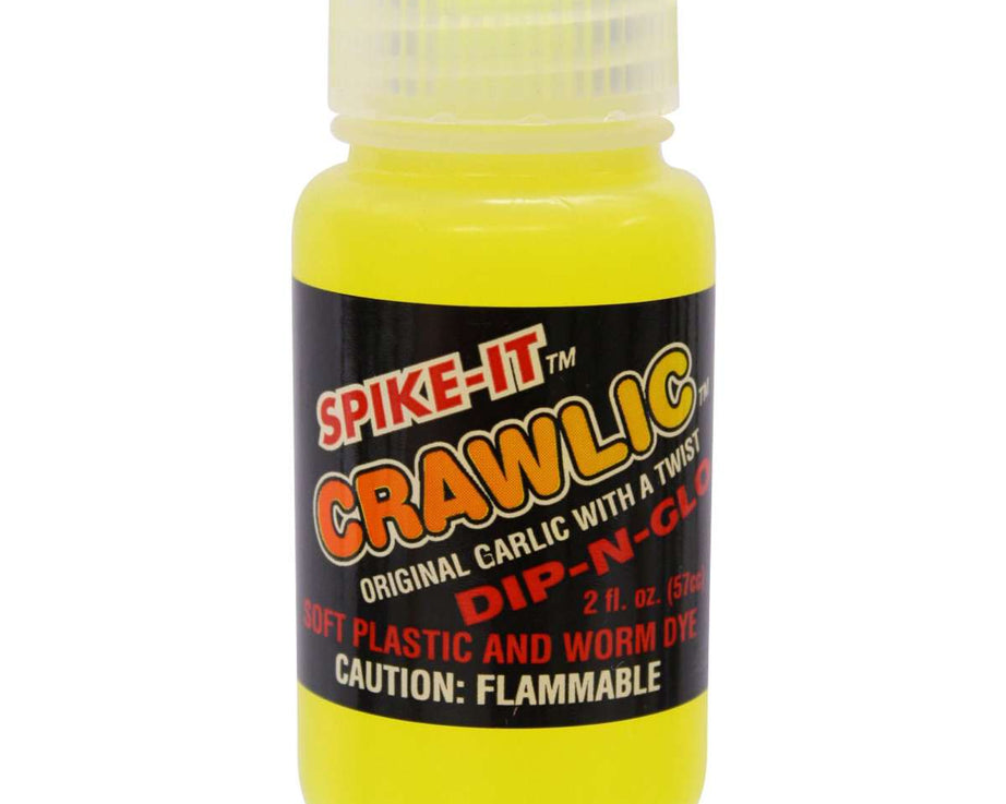 Spike It Crawlic Dip-N-Glo 2oz - Chartreuse - POS - The Sportsman's Exchange