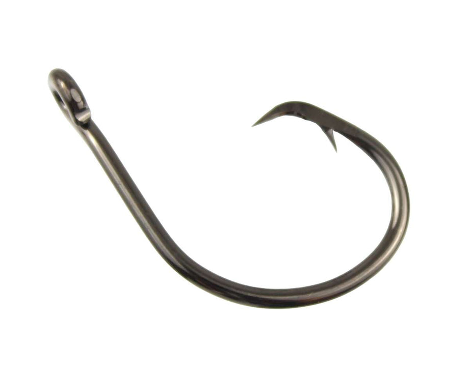 Eagle Claw Lazer Circle Mid Wire Size 8/0 Platinum Black 5pk S - The Sportsman's Exchange